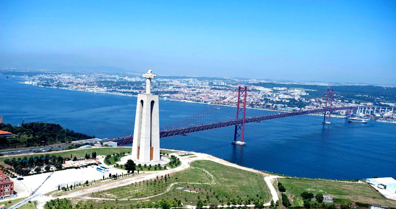 Lisbon view of Cristo Rei